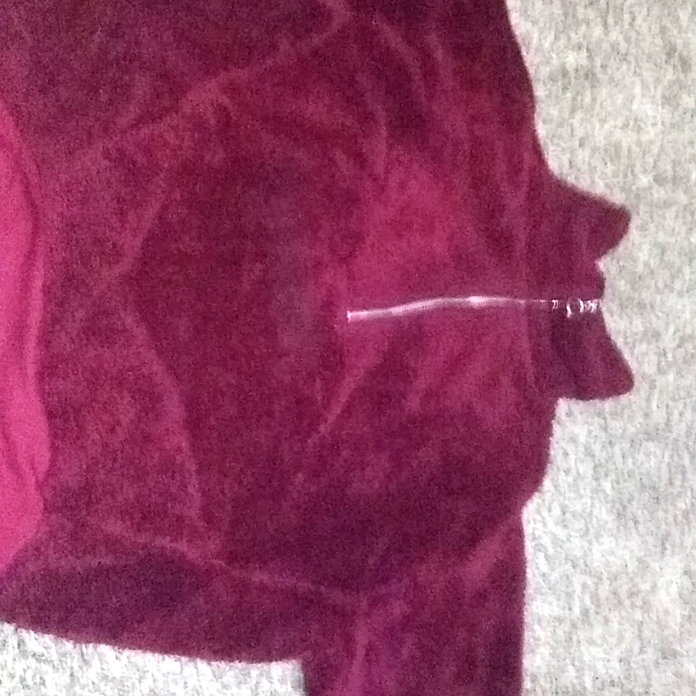 A fluffy velvet coat